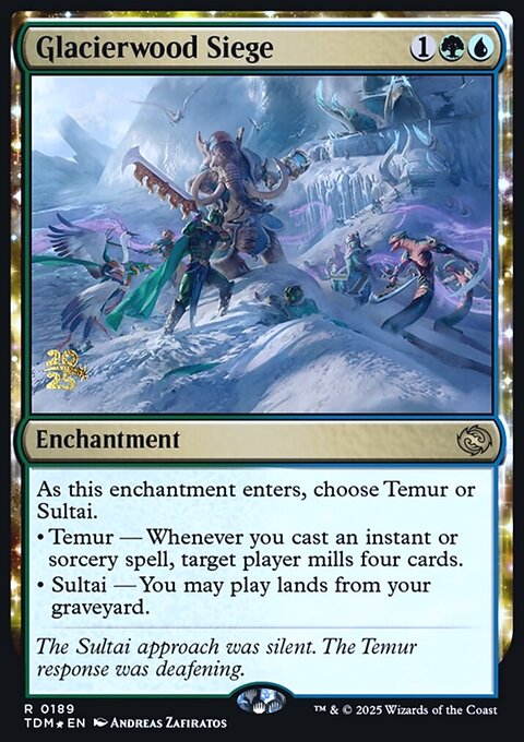 Glacierwood Siege, Tarkir: Dragonstorm Promos #189s, Magic: The Gathering card
