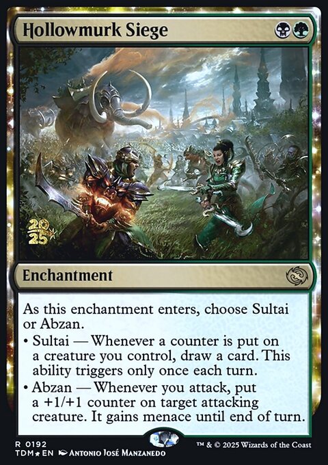 Hollowmurk Siege, Tarkir: Dragonstorm Promos #192s, Magic: The Gathering card