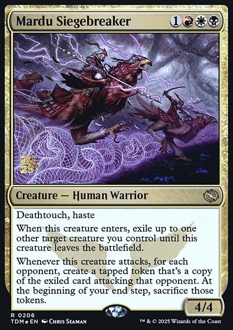 Mardu Siegebreaker, Tarkir: Dragonstorm Promos #206s, Magic: The Gathering card