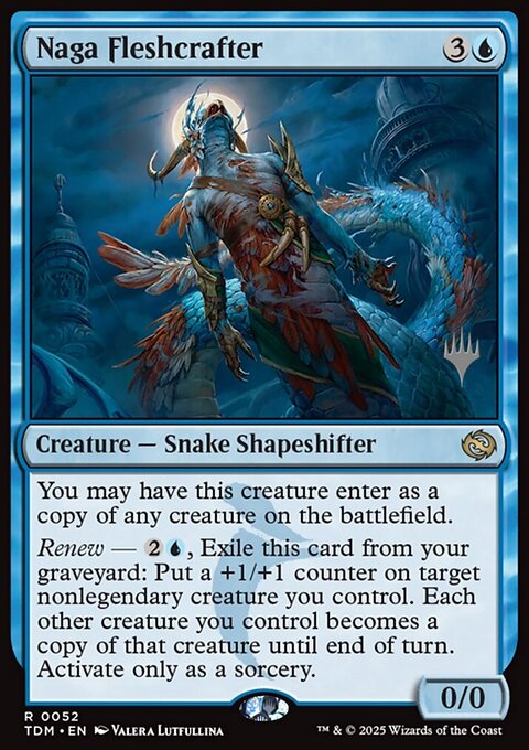 Naga Fleshcrafter, Tarkir: Dragonstorm Promos #52p, Magic: The Gathering card