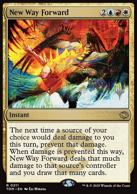 New Way Forward, Tarkir: Dragonstorm Promos #211p, Magic: The Gathering card