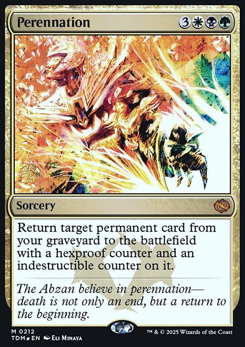 Perennation, Tarkir: Dragonstorm Promos #212s, Magic: The Gathering card