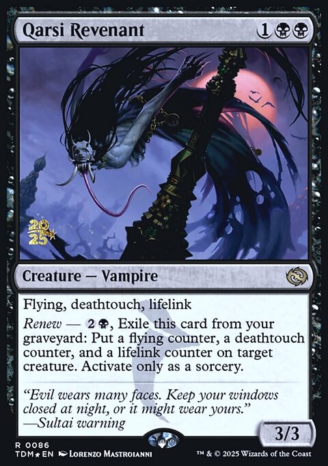 Qarsi Revenant, Tarkir: Dragonstorm Promos #86s, Magic: The Gathering card
