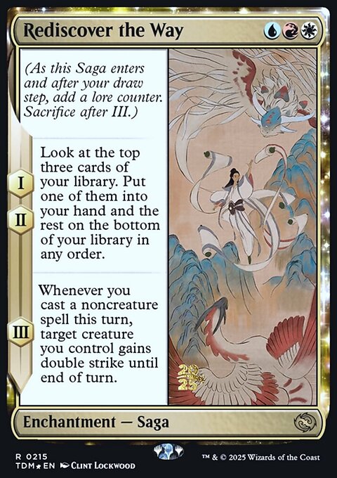 Rediscover the Way, Tarkir: Dragonstorm Promos #215s, Magic: The Gathering card