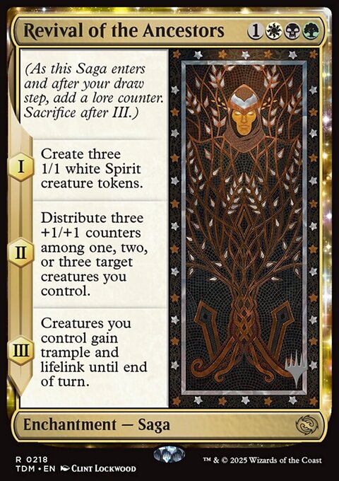 Revival of the Ancestors, Tarkir: Dragonstorm Promos #218p, Magic: The Gathering card