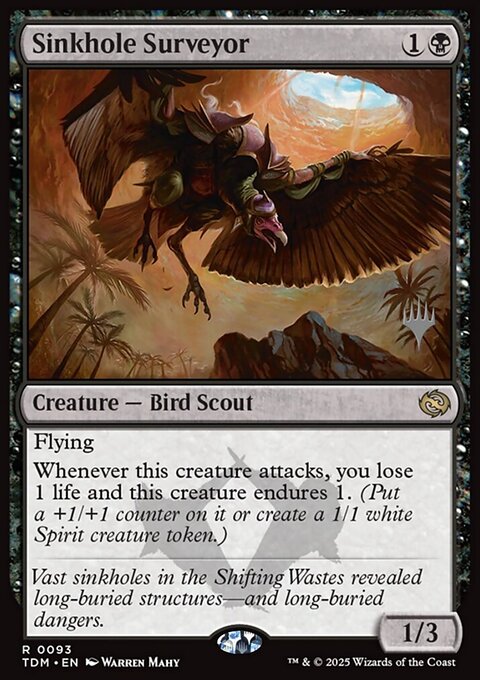 Sinkhole Surveyor, Tarkir: Dragonstorm Promos #93p, Magic: The Gathering card