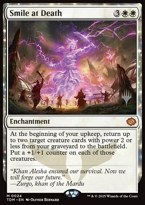Smile at Death, Tarkir: Dragonstorm Promos #24p, Magic: The Gathering card