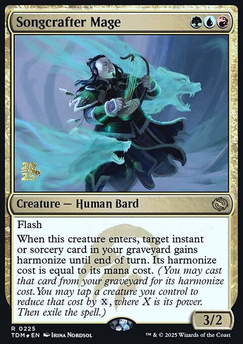 Songcrafter Mage, Tarkir: Dragonstorm Promos #225s, Magic: The Gathering card