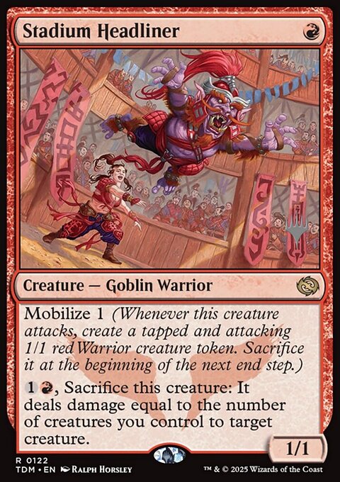 Stadium Headliner, Tarkir: Dragonstorm Promos #122p, Magic: The Gathering card