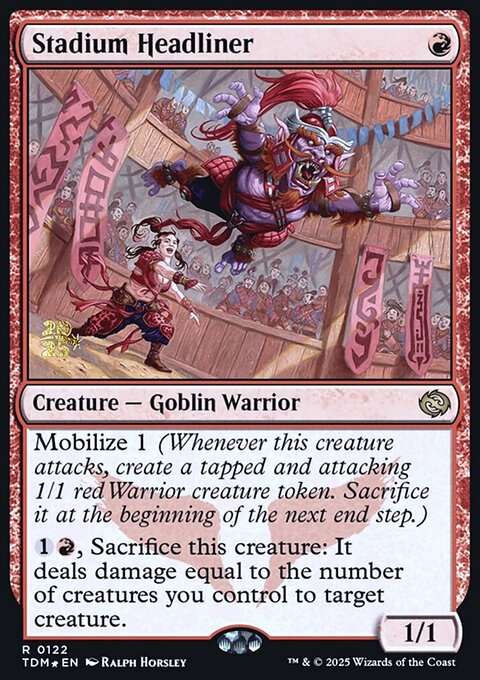 Stadium Headliner, Tarkir: Dragonstorm Promos #122s, Magic: The Gathering card