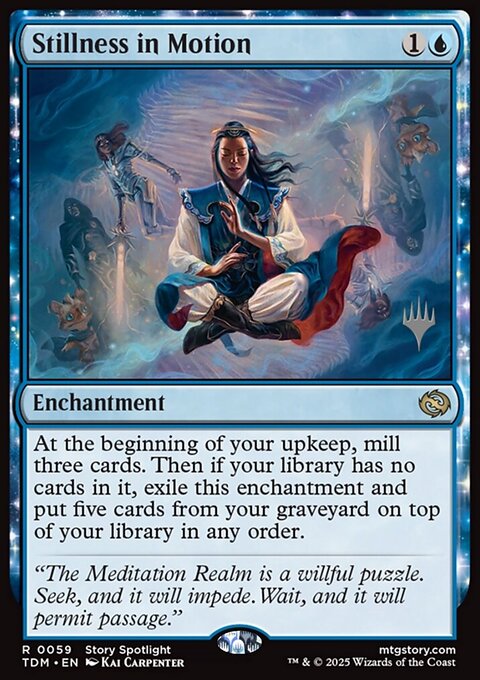 Stillness in Motion, Tarkir: Dragonstorm Promos #59p, Magic: The Gathering card