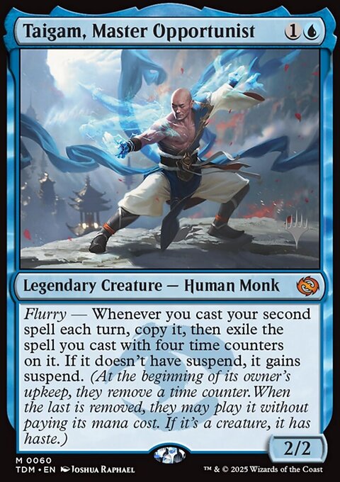 Taigam, Master Opportunist, Tarkir: Dragonstorm Promos #60p, Magic: The Gathering card