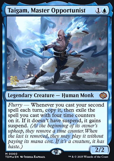 Taigam, Master Opportunist, Tarkir: Dragonstorm Promos #60s, Magic: The Gathering card