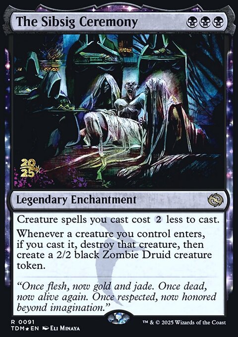 The Sibsig Ceremony, Tarkir: Dragonstorm Promos #91s, Magic: The Gathering card