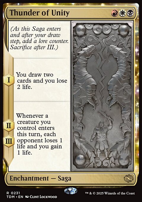 Thunder of Unity, Tarkir: Dragonstorm Promos #231p, Magic: The Gathering card