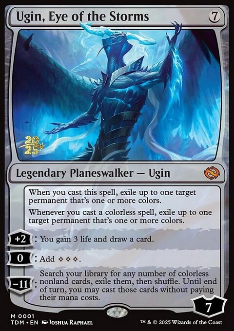 Ugin, Eye of the Storms, Tarkir: Dragonstorm Promos #1s, Magic: The Gathering card