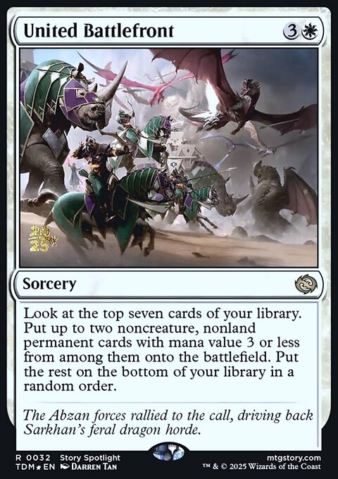 United Battlefront, Tarkir: Dragonstorm Promos #32s, Magic: The Gathering card