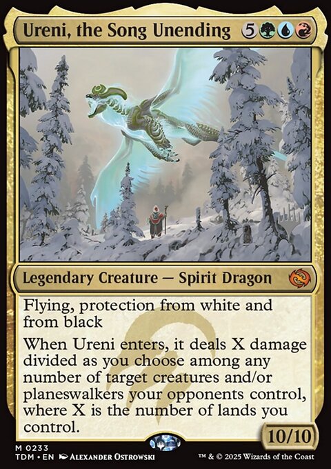 Ureni, the Song Unending, Tarkir: Dragonstorm Promos #233p, Magic: The Gathering card