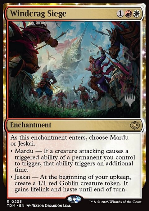 Windcrag Siege, Tarkir: Dragonstorm Promos #235p, Magic: The Gathering card