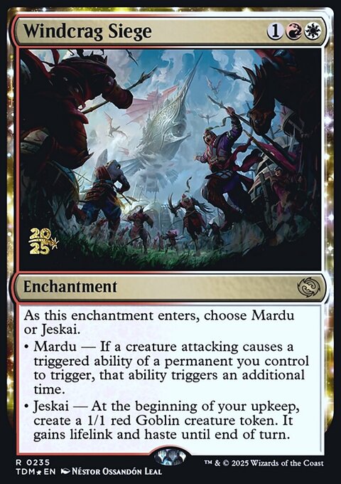 Windcrag Siege, Tarkir: Dragonstorm Promos #235s, Magic: The Gathering card