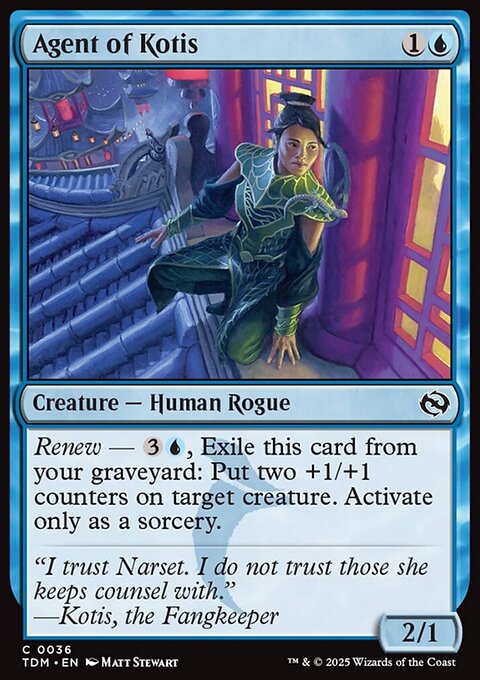Agent of Kotis, Tarkir: Dragonstorm #36, Magic: The Gathering card