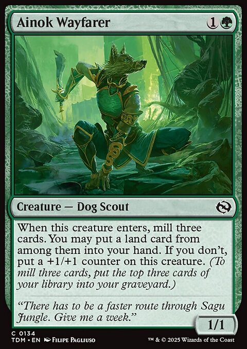 Ainok Wayfarer, Tarkir: Dragonstorm #134, Magic: The Gathering card