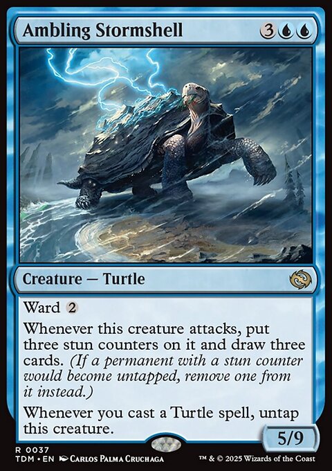 Ambling Stormshell, Tarkir: Dragonstorm #37, Magic: The Gathering card
