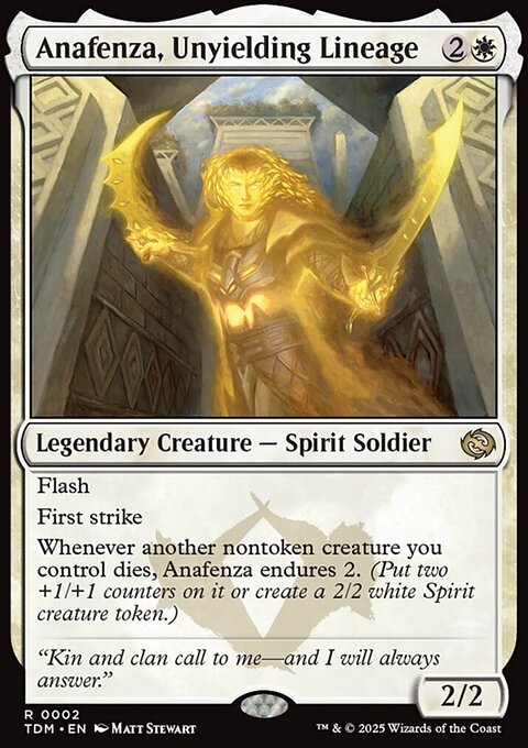 Anafenza, Unyielding Lineage, Tarkir: Dragonstorm #2, Magic: The Gathering card