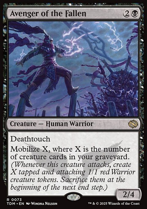 Avenger of the Fallen, Tarkir: Dragonstorm #73, Magic: The Gathering card