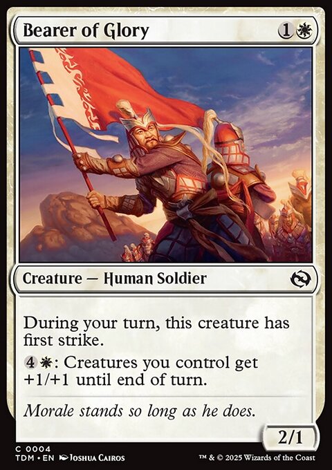 Bearer of Glory, Tarkir: Dragonstorm #4, Magic: The Gathering card