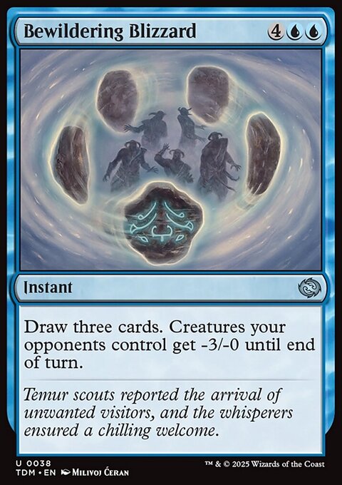Bewildering Blizzard, Tarkir: Dragonstorm #38, Magic: The Gathering card
