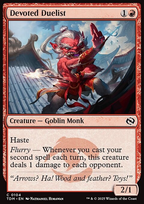 Devoted Duelist, Tarkir: Dragonstorm #104, Magic: The Gathering card