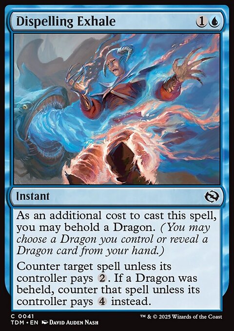 Dispelling Exhale, Tarkir: Dragonstorm #41, Magic: The Gathering card