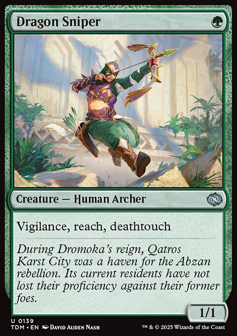 Dragon Sniper, Tarkir: Dragonstorm #139, Magic: The Gathering card