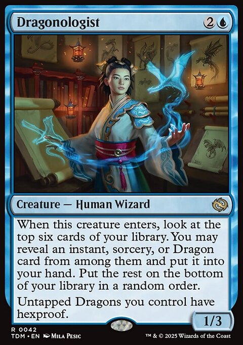 Dragonologist, Tarkir: Dragonstorm #42, Magic: The Gathering card