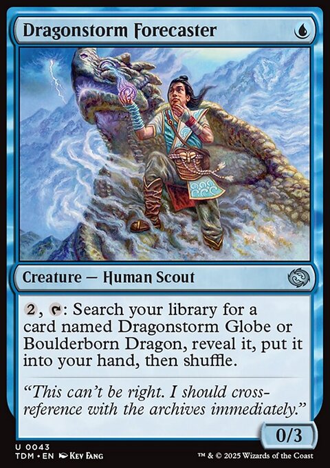 Dragonstorm Forecaster, Tarkir: Dragonstorm #43, Magic: The Gathering card