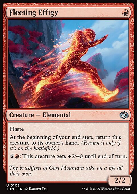 Fleeting Effigy, Tarkir: Dragonstorm #108, Magic: The Gathering card