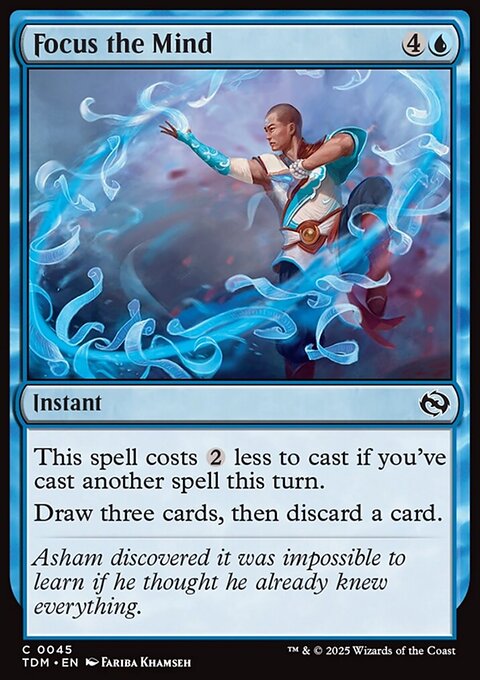 Focus the Mind, Tarkir: Dragonstorm #45, Magic: The Gathering card