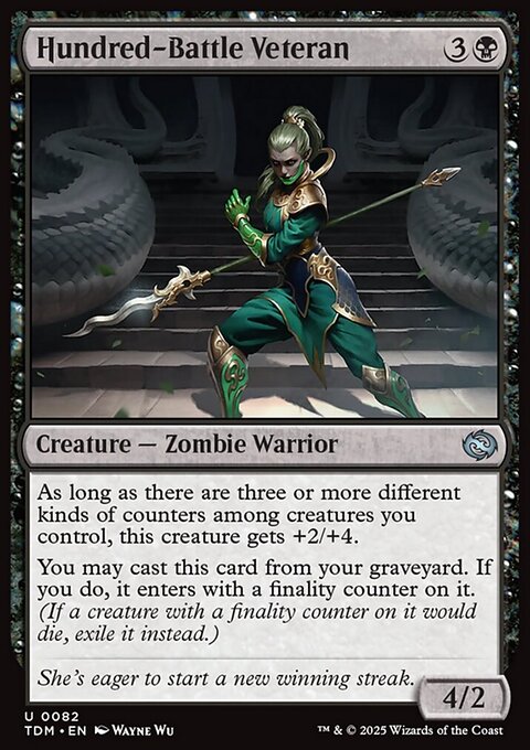 Hundred-Battle Veteran, Tarkir: Dragonstorm #82, Magic: The Gathering card