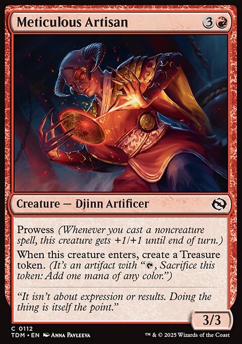 Meticulous Artisan, Tarkir: Dragonstorm #112, Magic: The Gathering card