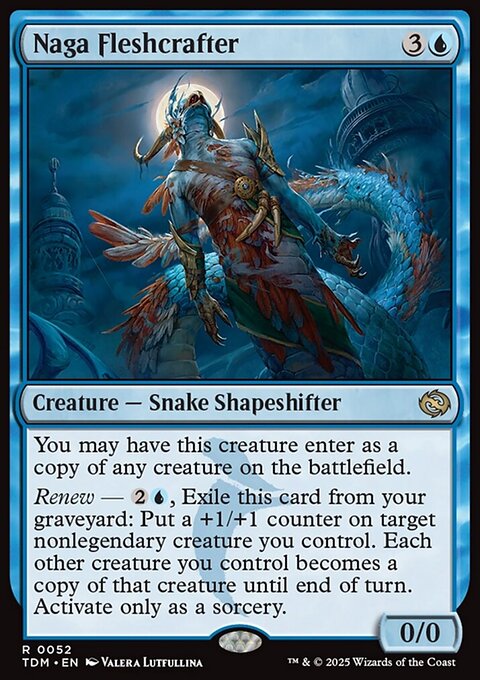 Naga Fleshcrafter, Tarkir: Dragonstorm #52, Magic: The Gathering card