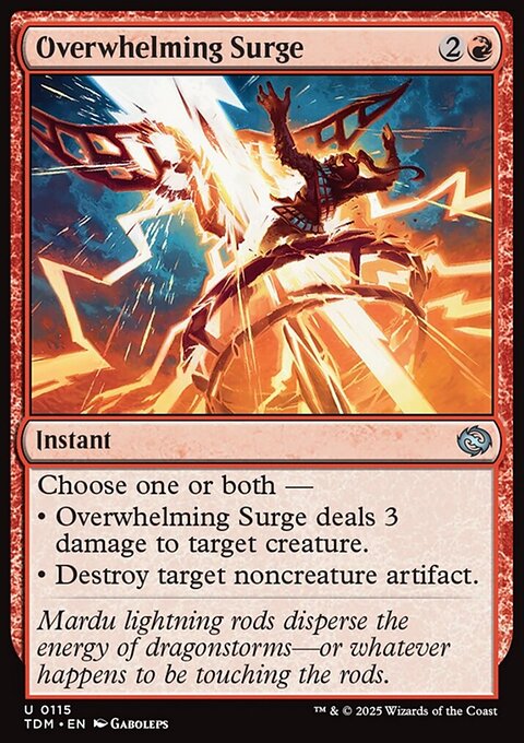 Overwhelming Surge, Tarkir: Dragonstorm #115, Magic: The Gathering card