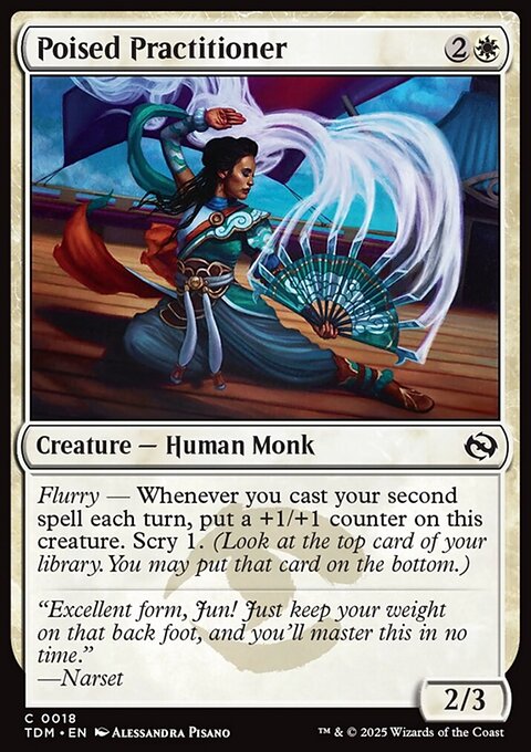 Poised Practitioner, Tarkir: Dragonstorm #18, Magic: The Gathering card