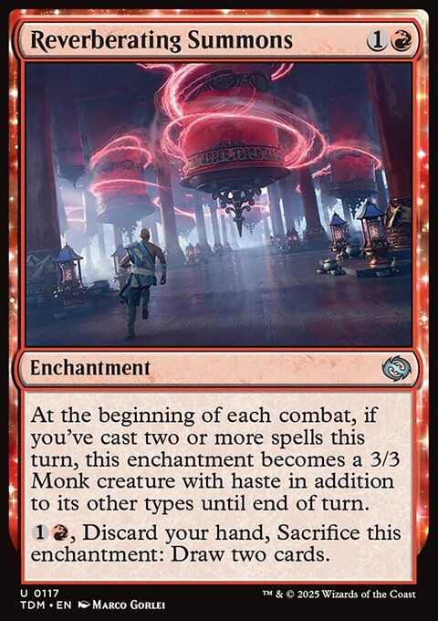 Reverberating Summons, Tarkir: Dragonstorm #117, Magic: The Gathering card