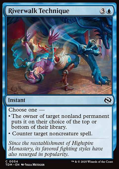 Riverwalk Technique, Tarkir: Dragonstorm #54, Magic: The Gathering card