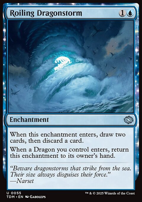 Roiling Dragonstorm, Tarkir: Dragonstorm #55, Magic: The Gathering card