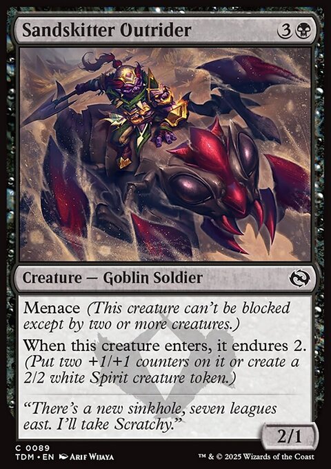 Sandskitter Outrider, Tarkir: Dragonstorm #89, Magic: The Gathering card