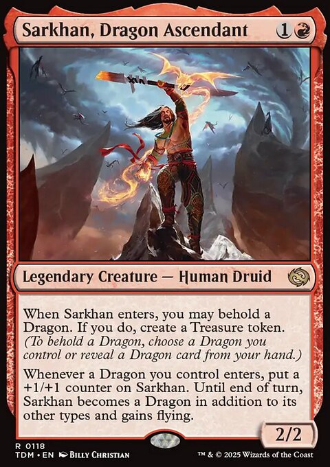 Sarkhan, Dragon Ascendant, Tarkir: Dragonstorm #118, Magic: The Gathering card