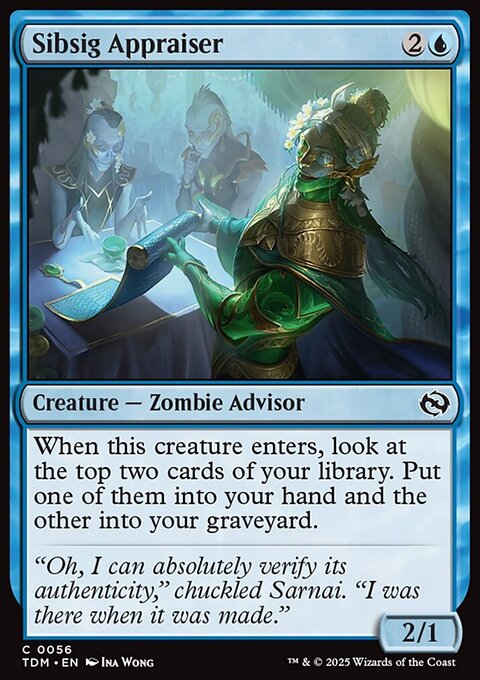 Sibsig Appraiser, Tarkir: Dragonstorm #56, Magic: The Gathering card