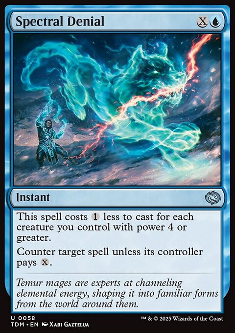 Spectral Denial, Tarkir: Dragonstorm #58, Magic: The Gathering card